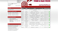 Desktop Screenshot of freeandpaidpicks.com