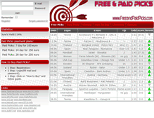 Tablet Screenshot of freeandpaidpicks.com